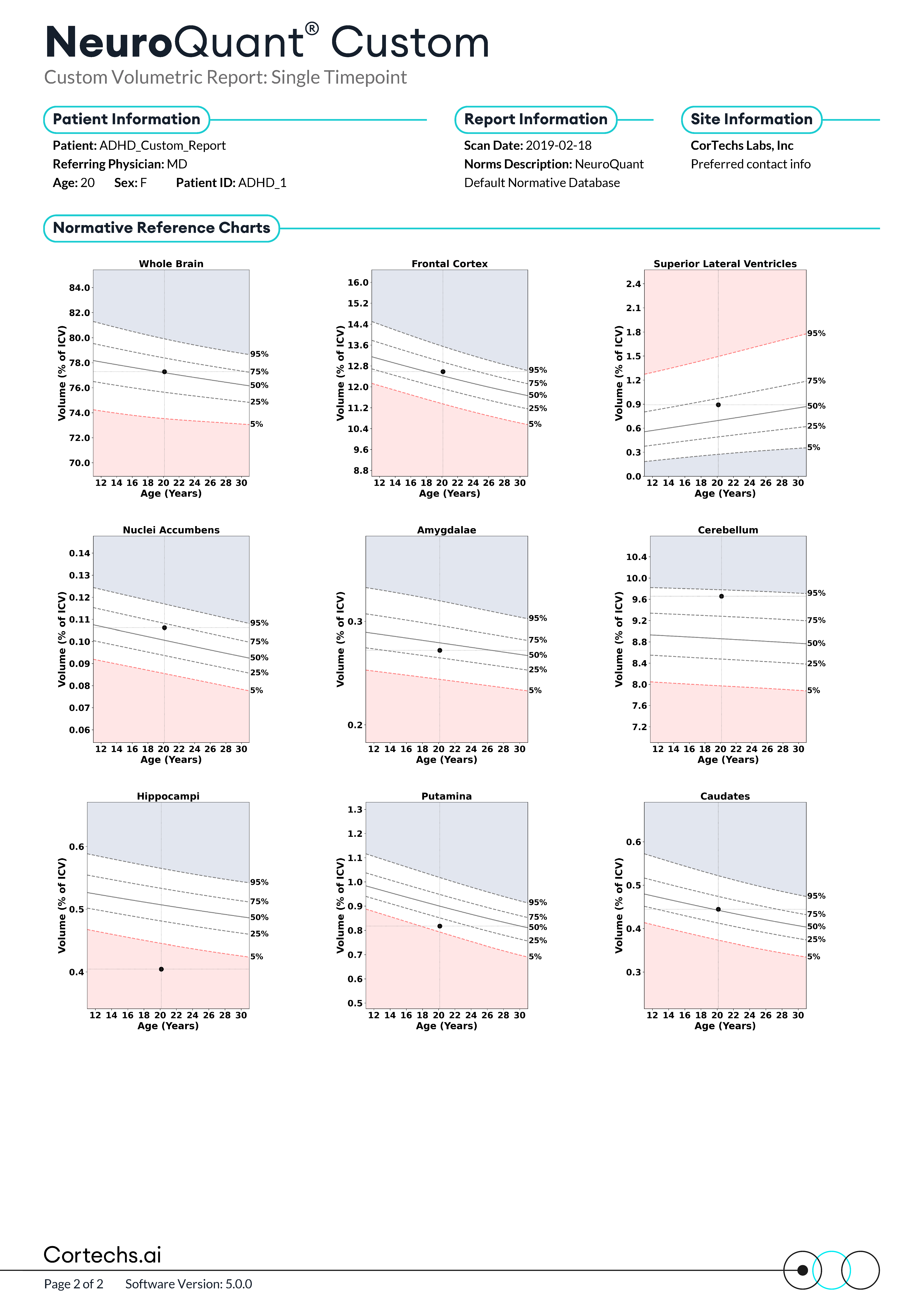 Cortechs.ai | All the Ways to Use the NeuroQuant Custom Report